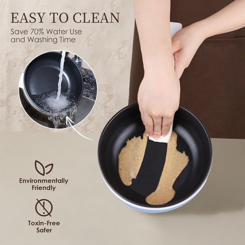 Audecook Hot Pot Electric, 1.7L Mini Electric Skillet Portable Nonstick Sauté Pan with Power Adjustment, Ramen Cooker Travel Multicooker for Steak/Soup/Egg/Oatmeal/Noodles (Tongs for Cooking Included) - Image 5